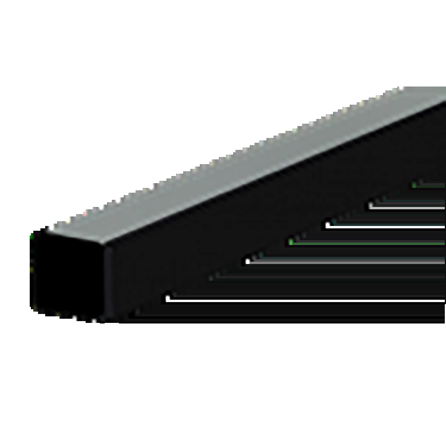 24mm Aluminum Rail with Black Wear Strip