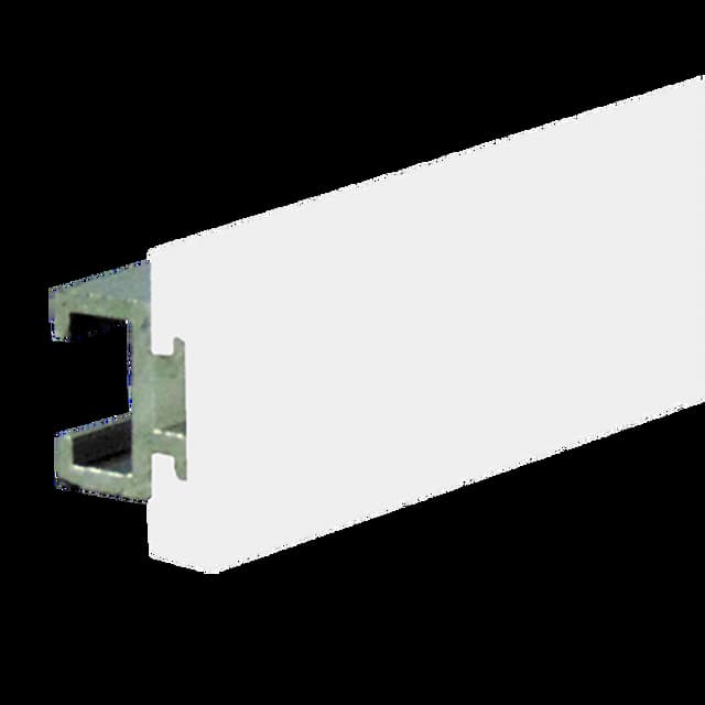 25mm Aluminum Rail with White Wear Strip